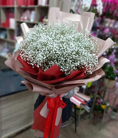 Букет цветов из: Гипсофила в Борисовке Краснодарского края