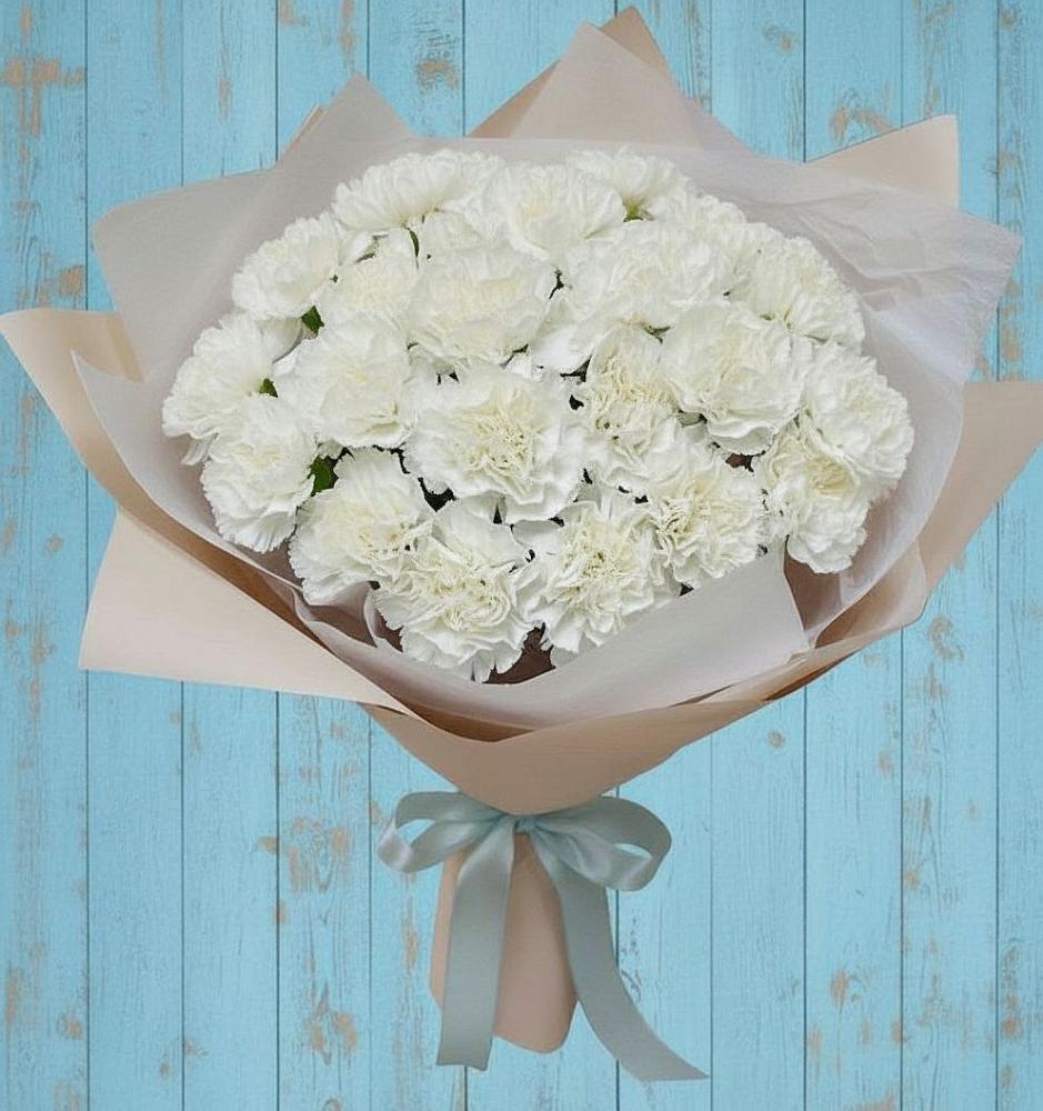 Букет цветов из: Гвоздики в Борисовке Краснодарского края