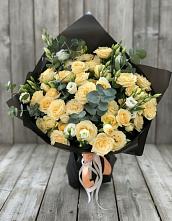 Букет цветов из:  Розы и Лизиантусы в Борисовке Краснодарского края