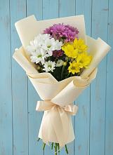 Букет цветов из:  Хризантемы в Борисовке Краснодарского края