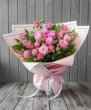 Букет Розовый кустик в Борисовке Краснодарского края