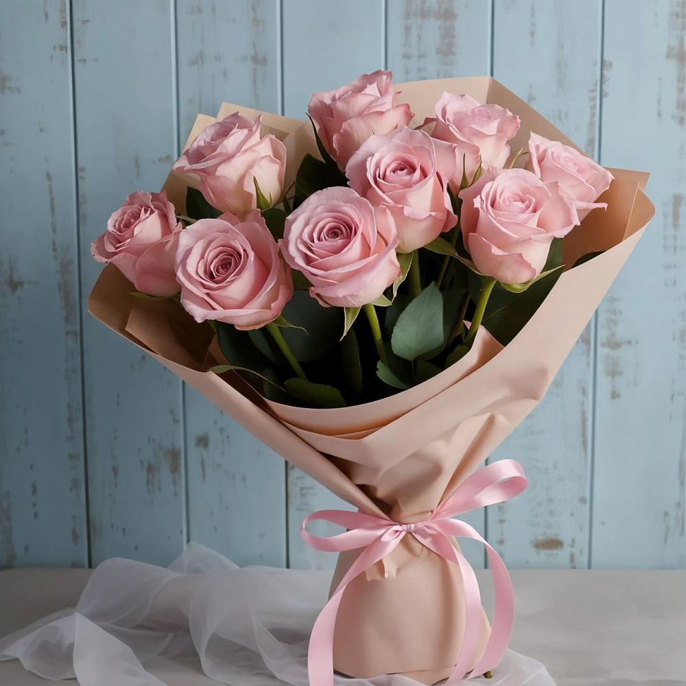 Букет цветов из: Розы в Борисовке Краснодарского края