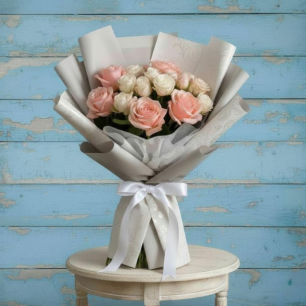 Букет цветов из: Розы в Борисовке Краснодарского края