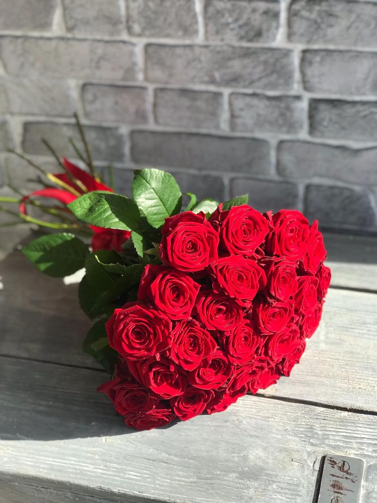 Букет Красные розы Фридом в Борисовке Краснодарского края