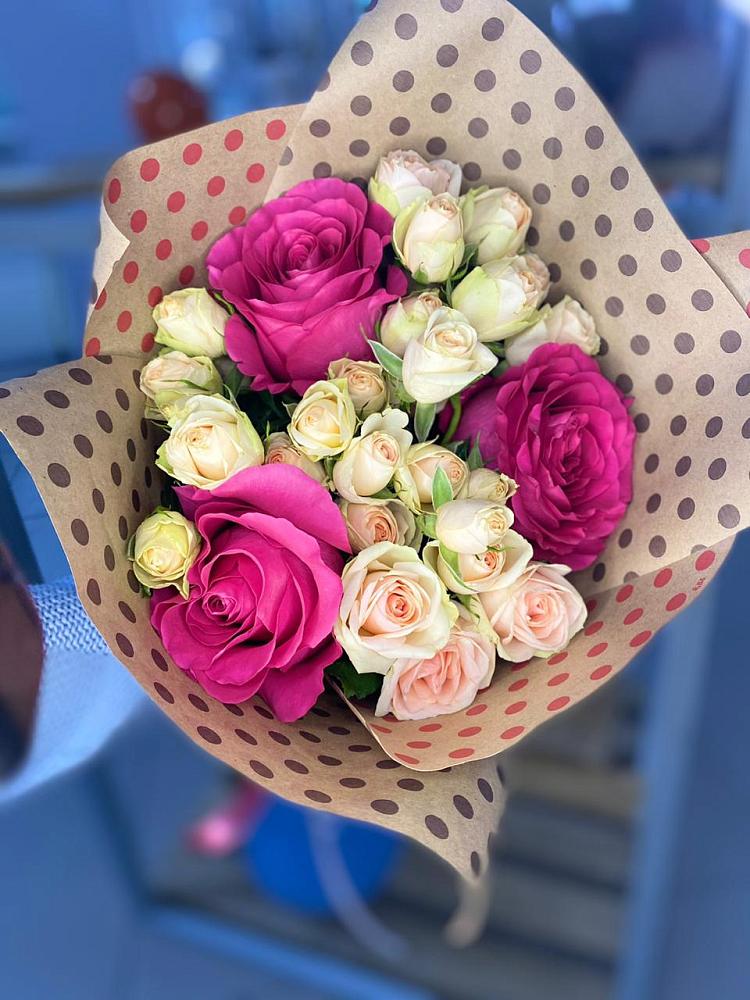 Букет цветов из: Розы в Борисовке Краснодарского края