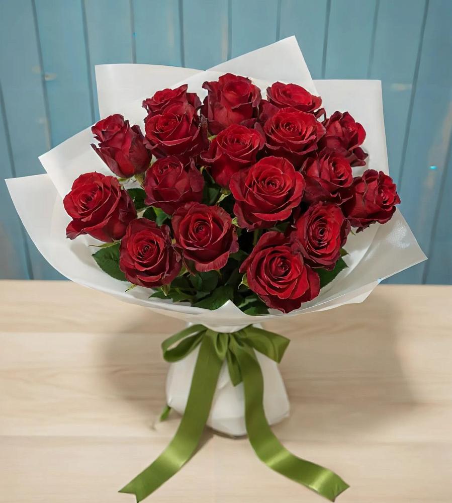 Букет Красные розы в Борисовке Краснодарского края