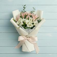 Букет цветов из:  Альстромерии в Борисовке Краснодарского края