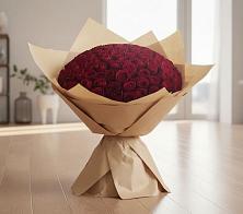 Букет 101 Красная роза в Борисовке Краснодарского края