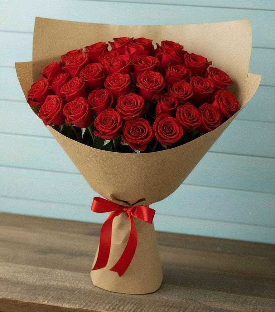 Букет Красные розы Милано в Борисовке Краснодарского края