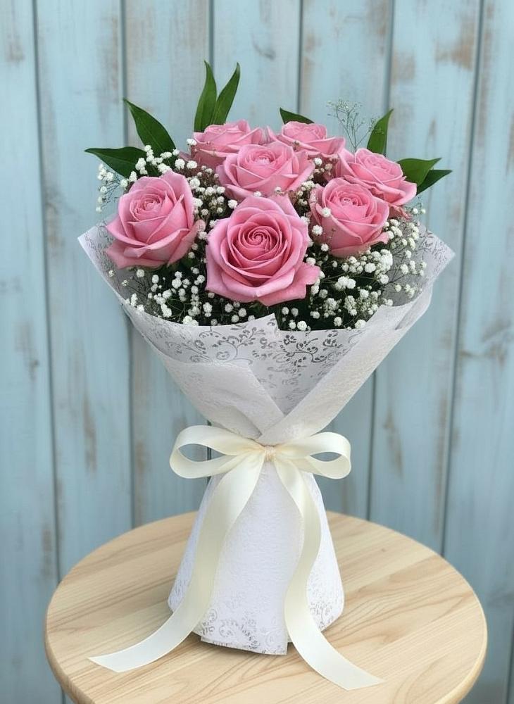 Букет цветов из: Розы в Борисовке Краснодарского края