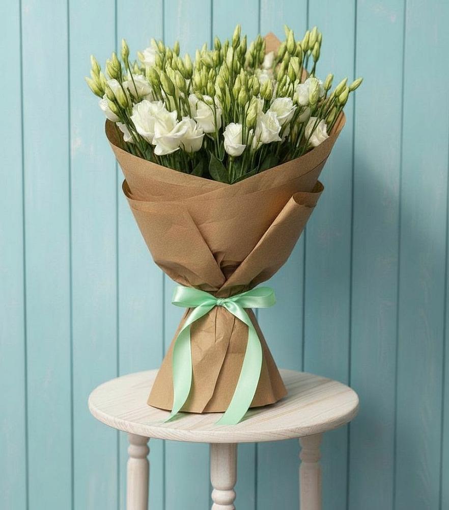 Букет цветов из: Лизиантусы в Борисовке Краснодарского края