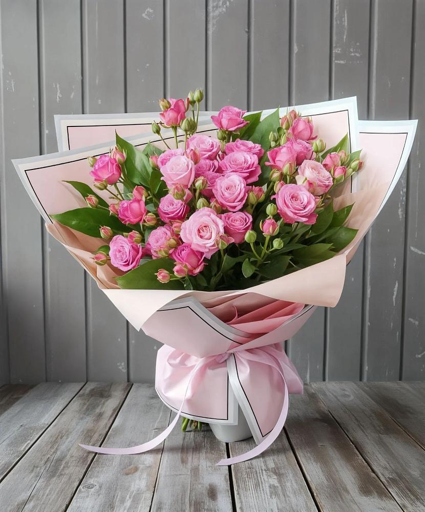 Букет Розовый кустик в Борисовке Краснодарского края