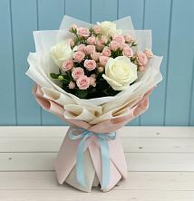 Букет цветов из:  Розы в Борисовке Краснодарского края