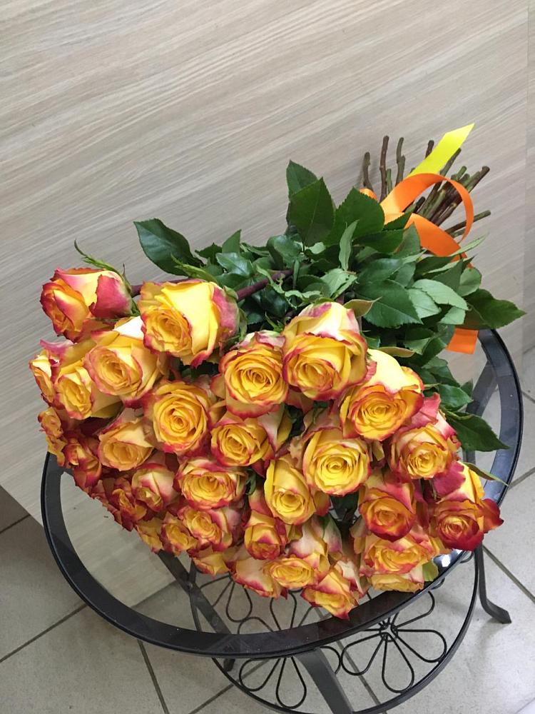 Букет Желтые розы в Борисовке Краснодарского края