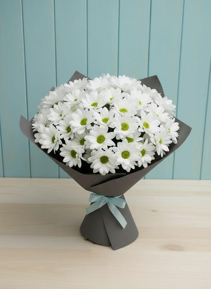 Букет цветов из: Хризантемы в Борисовке Краснодарского края