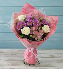 Букет цветов из:  Герберы в Борисовке Краснодарского края
