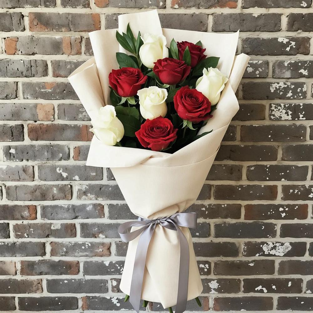 Букет цветов из: Розы в Борисовке Краснодарского края