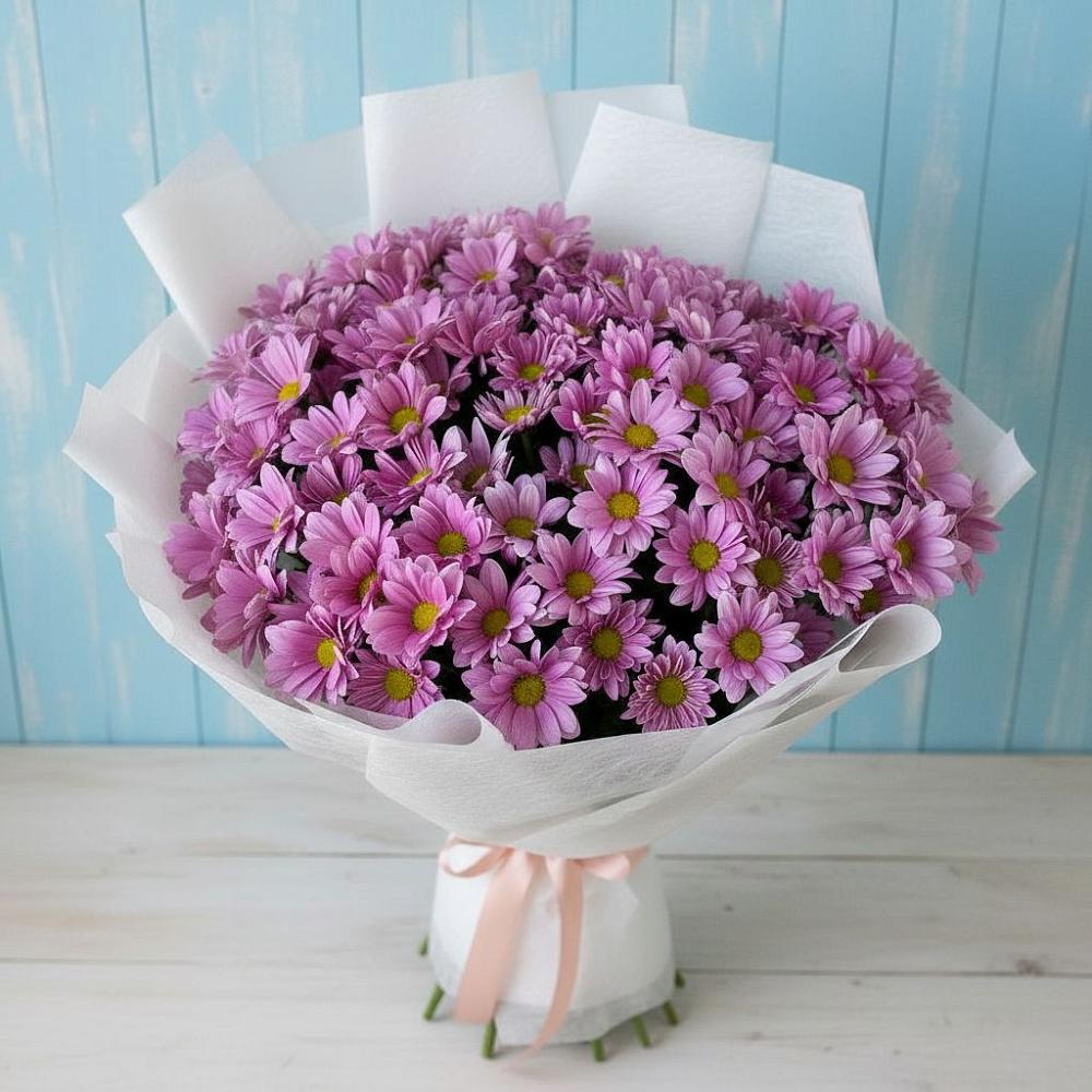 Букет цветов из: Хризантемы в Борисовке Краснодарского края