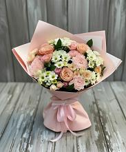 Букет цветов из:  Гвоздики, Розы и Хризантемы #REPLACE_PRED# Борисовке Краснодарского края