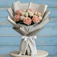 Букет цветов из:  Розы #REPLACE_PRED# Борисовке Краснодарского края