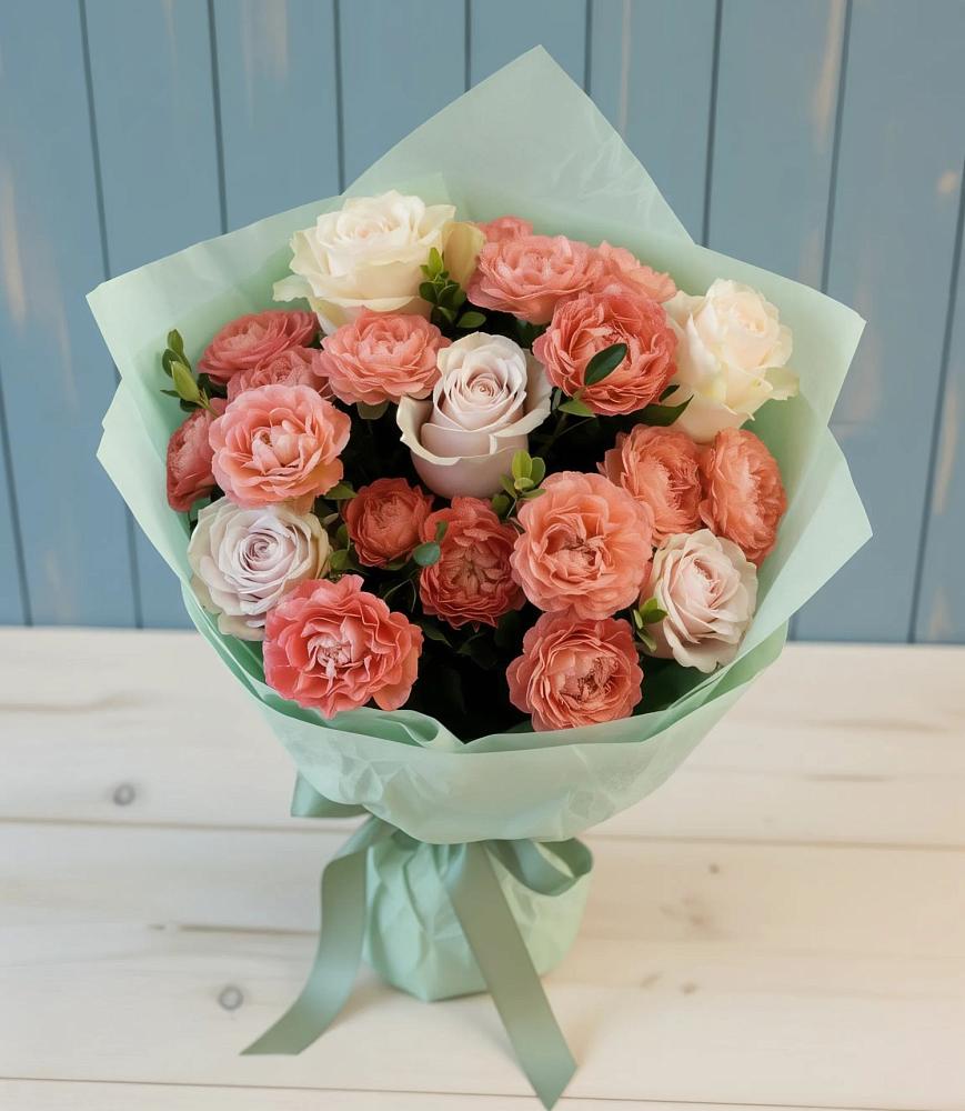 Букет цветов из: Розы в Борисовке Краснодарского края