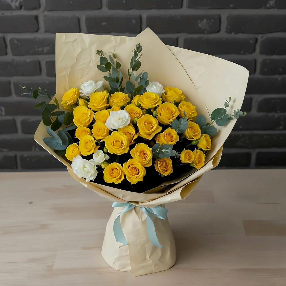 Букет цветов из: Розы в Борисовке Краснодарского края