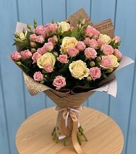 Букет цветов из:  Розы в Борисовке Краснодарского края