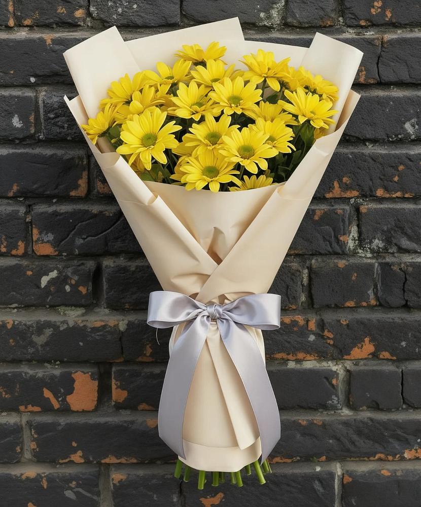 Букет цветов из: Хризантемы в Борисовке Краснодарского края