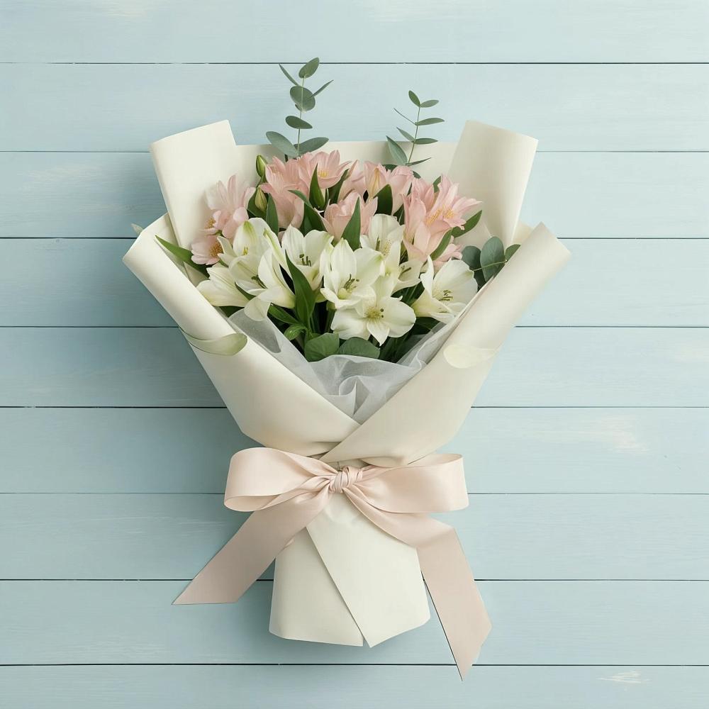 Букет цветов из: Альстромерии в Борисовке Краснодарского края