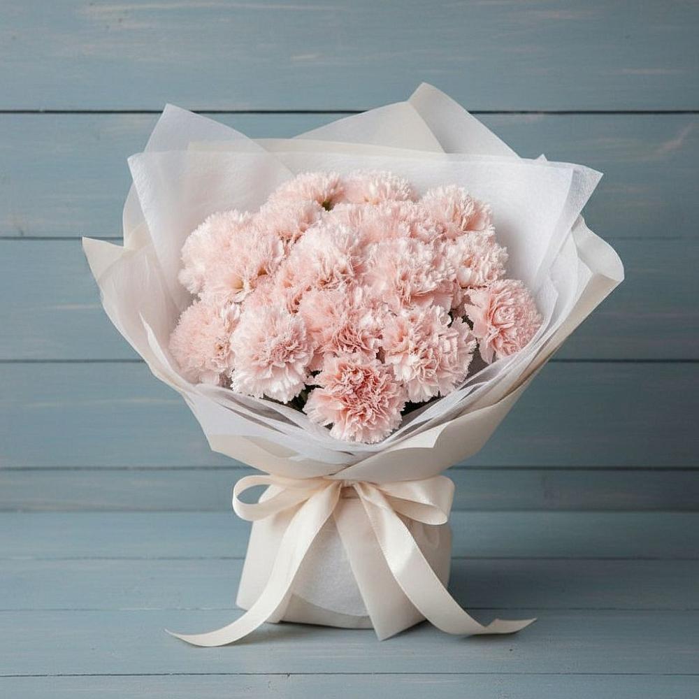 Букет цветов из: Гвоздики в Борисовке Краснодарского края