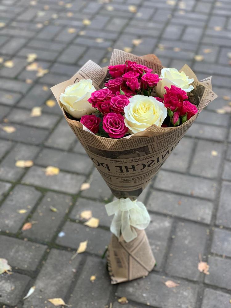 Букет цветов из: Розы в Борисовке Краснодарского края