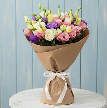 Букет цветов из:  Лизиантусы в Борисовке Краснодарского края