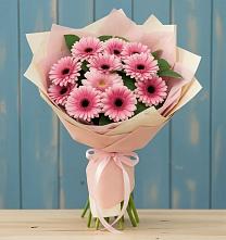 Букет цветов из:  Герберы в Борисовке Краснодарского края