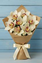 Букет цветов из:  Орхидеи и Розы в Борисовке Краснодарского края